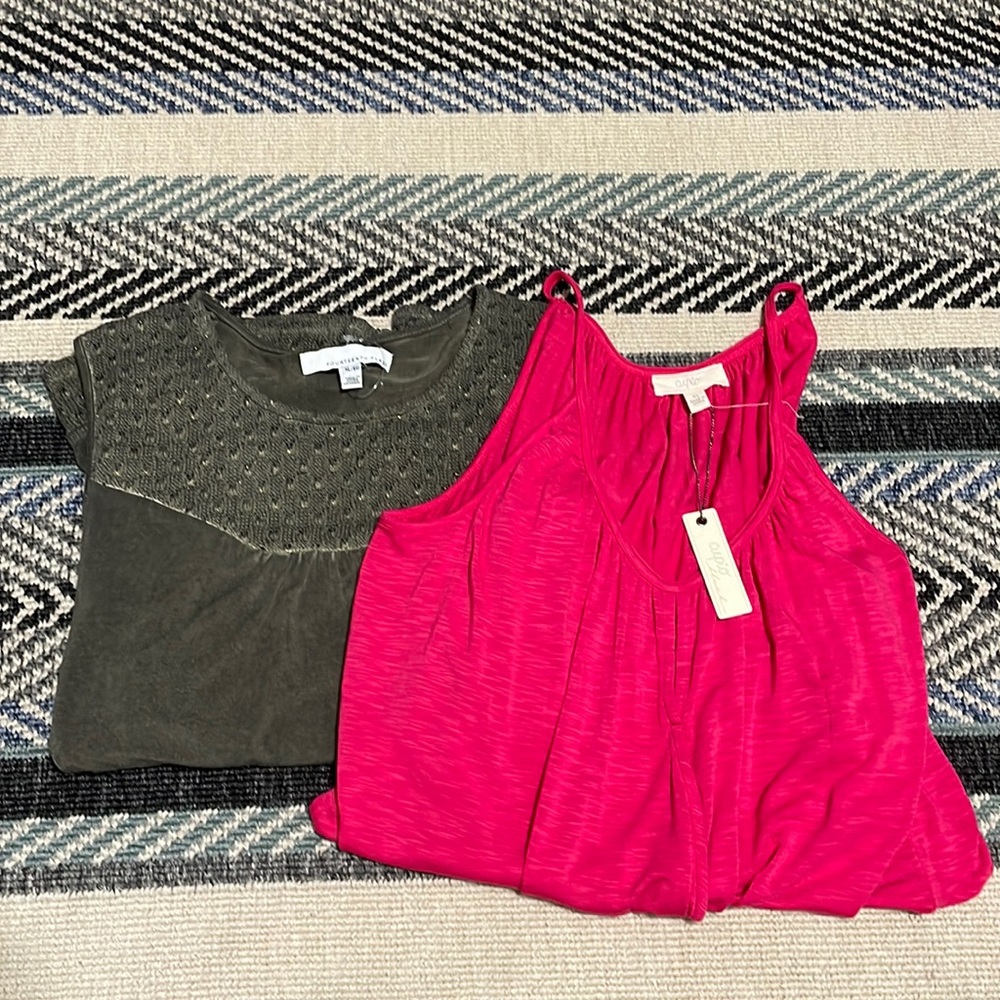 2 Sleeveless Woman’s Shirts for the price of one. XL